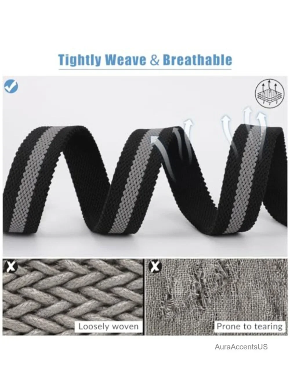 Reversible Braided Belt Men Women Elastic Stretch Woven Golf Casual Jeans Work